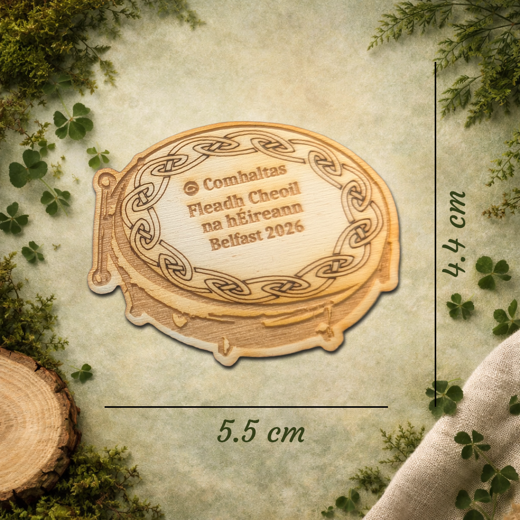 Comhaltas Fleadh Cheoil Bodhrán Fridge Magnet