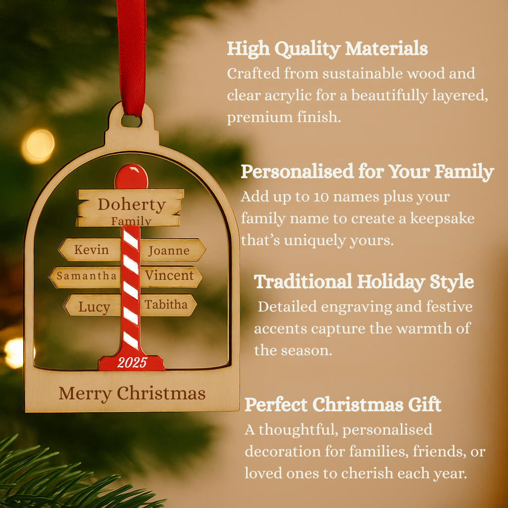 Candy Cane Christmas Bauble