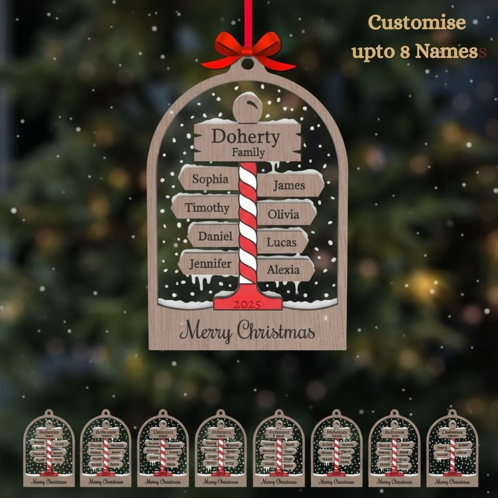 Candy Cane Christmas Bauble