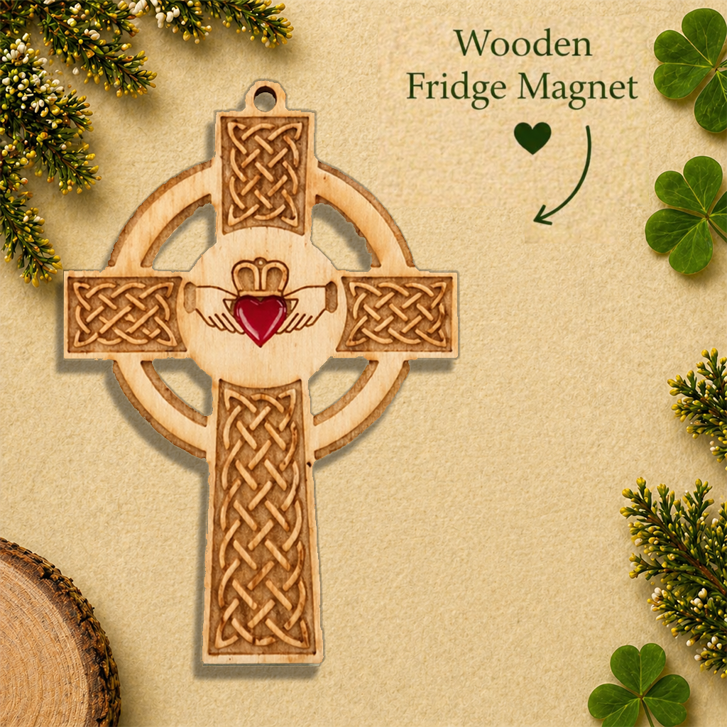 Irish Celtic Cross Fridge Magnet