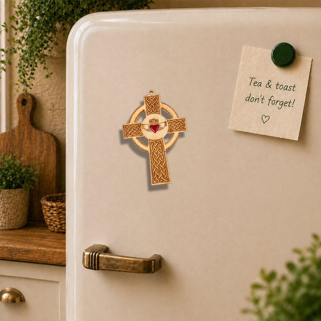 Irish Celtic Cross Fridge Magnet