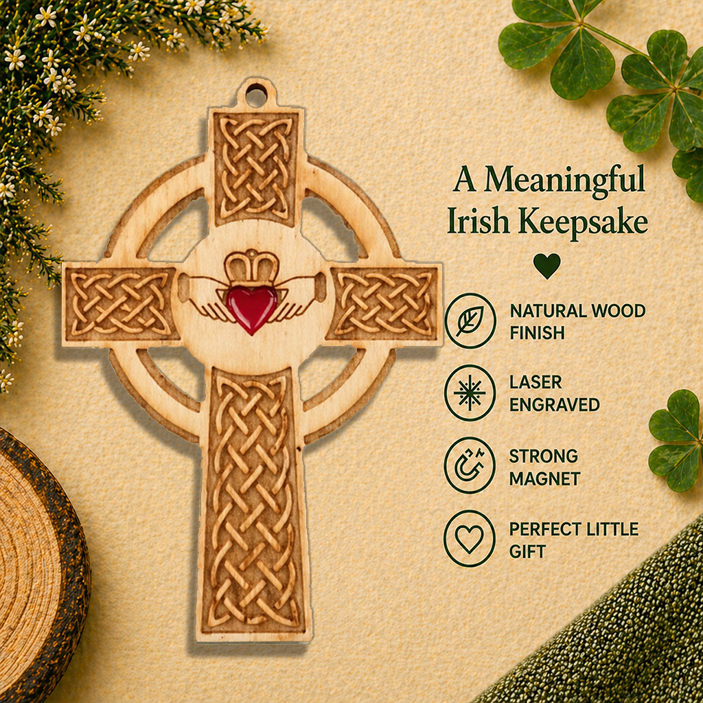 Irish Celtic Cross Fridge Magnet