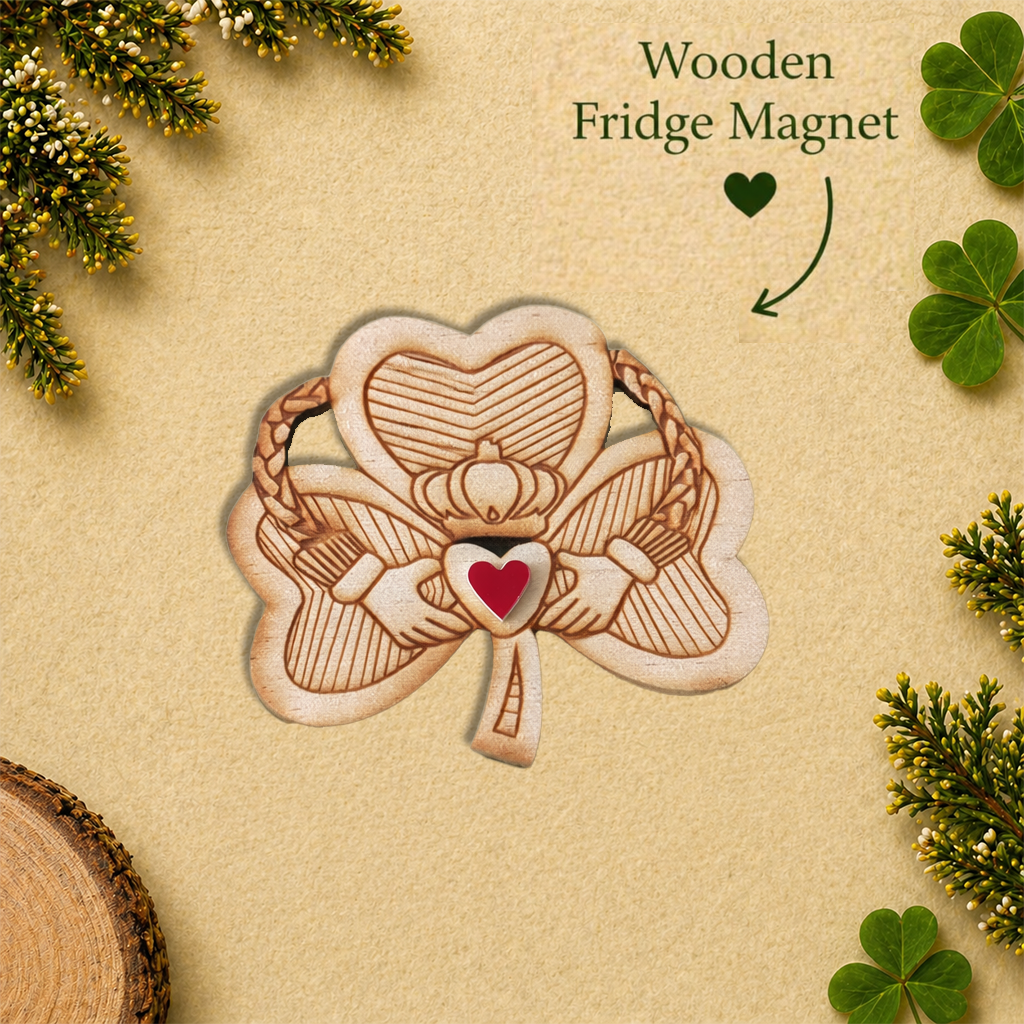 Claddagh Shamrock Fridge Magnet