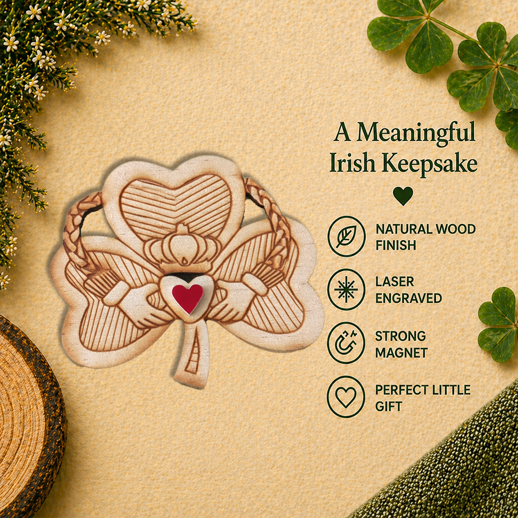 Claddagh Shamrock Fridge Magnet