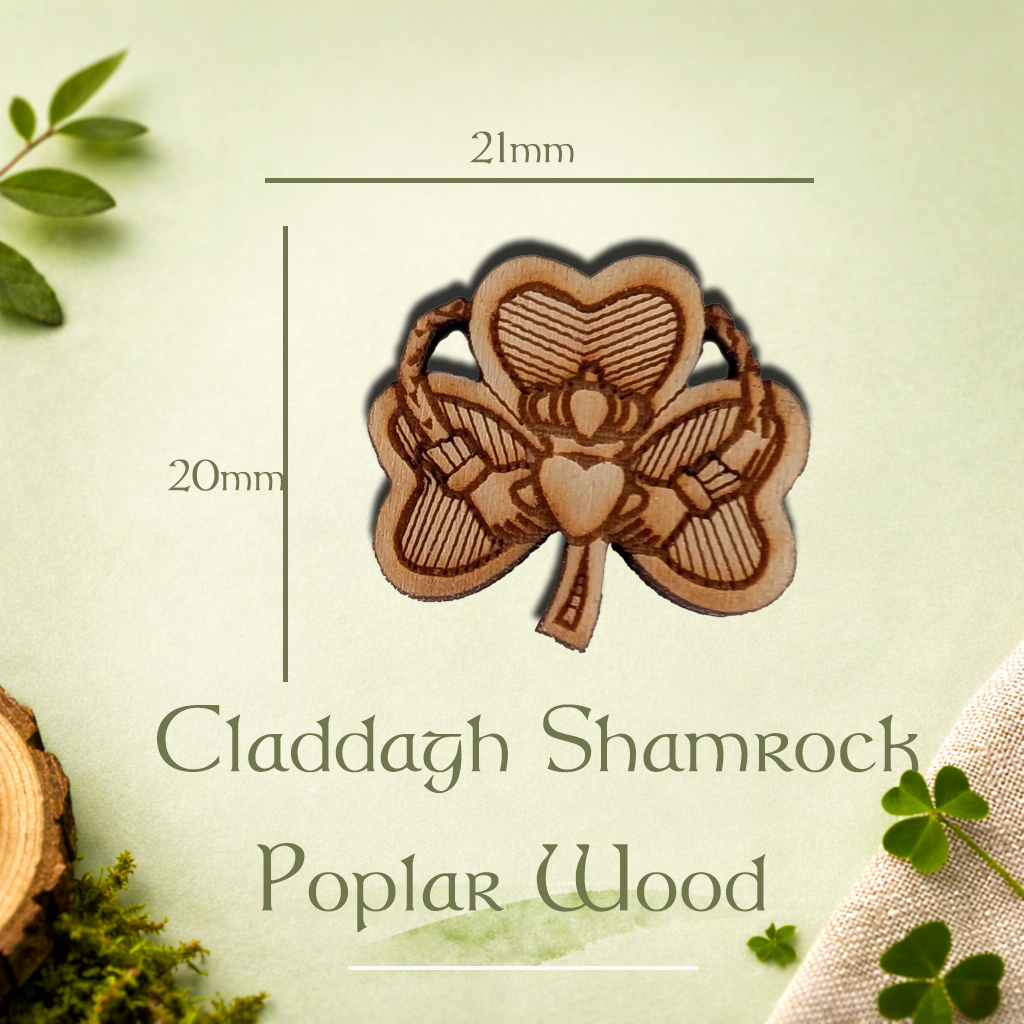 Claddagh Shamrock Pin – Love, Loyalty & Irish Luck