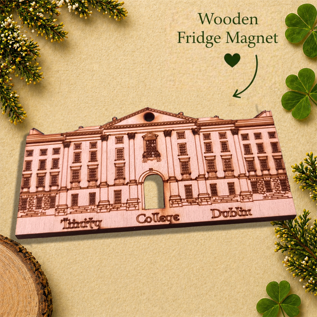 Trinity College Dublin Wooden Fridge Magnet