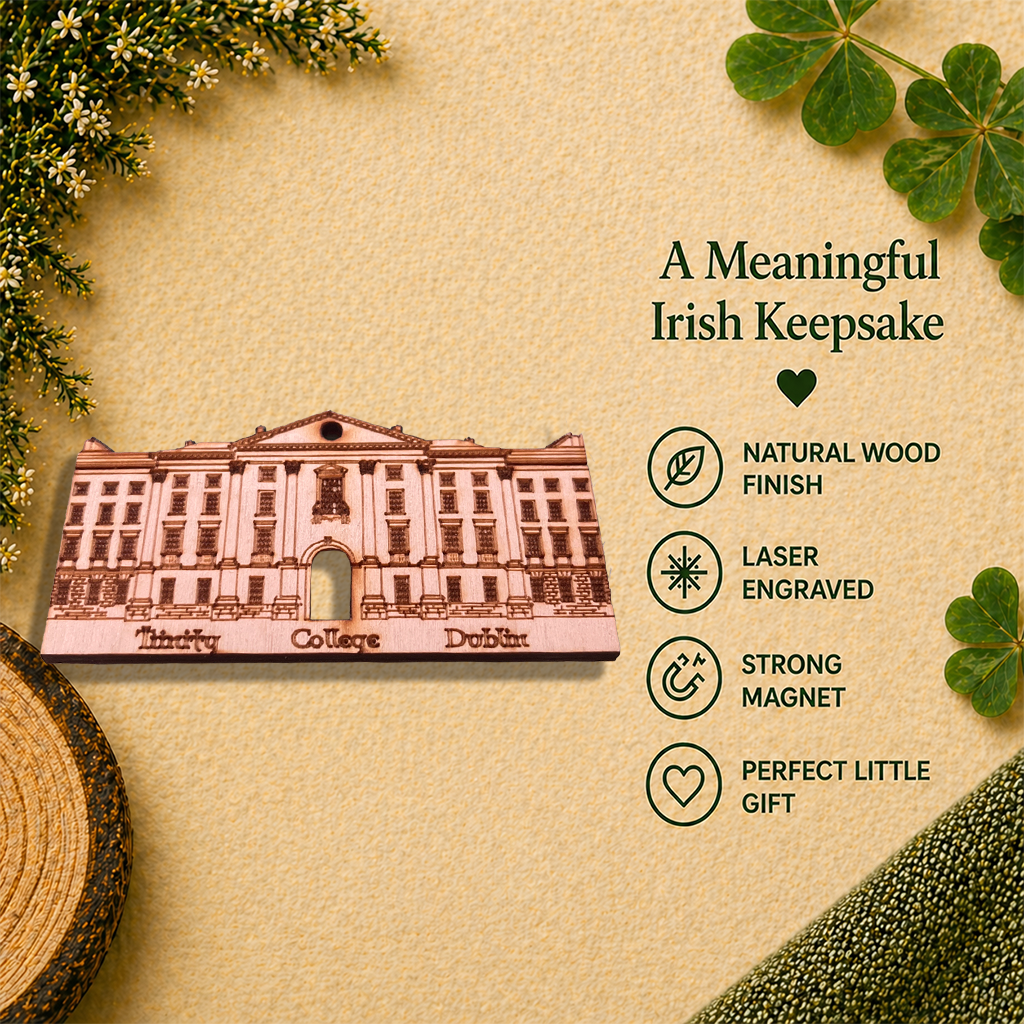 Trinity College Dublin Wooden Fridge Magnet