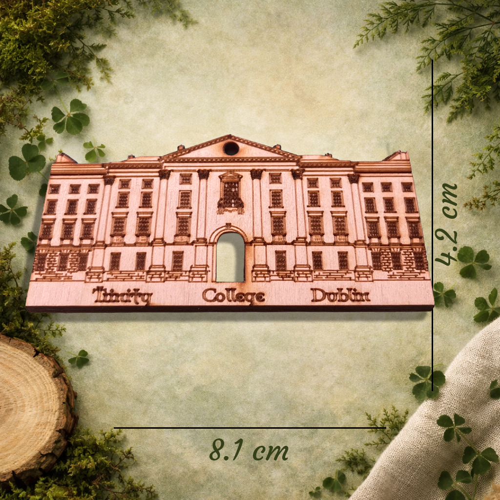 Trinity College Dublin Wooden Fridge Magnet