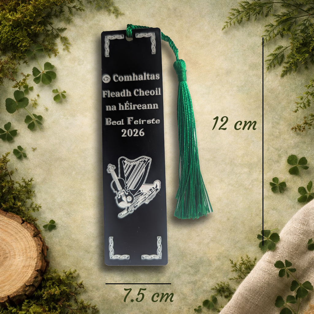 Personalised Comhaltas Fleadh Cheoil Bookmark