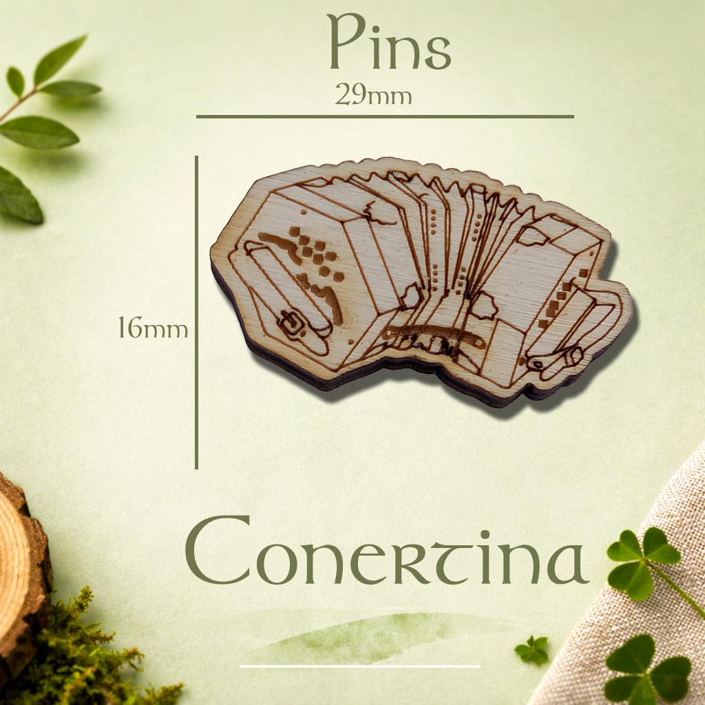 Concertina Lapel Pin | Irish Music Lapel Pin