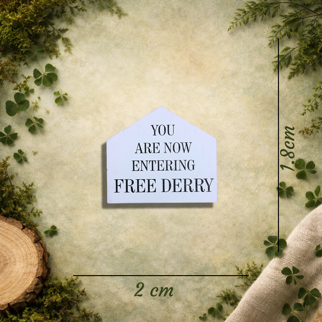 Free Derry Pin – Iconic Derry Heritage