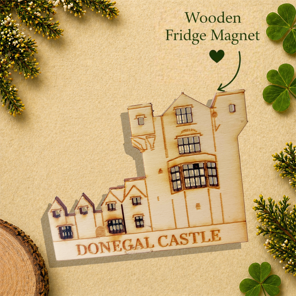 Donegal Castle Wooden Fridge Magnet