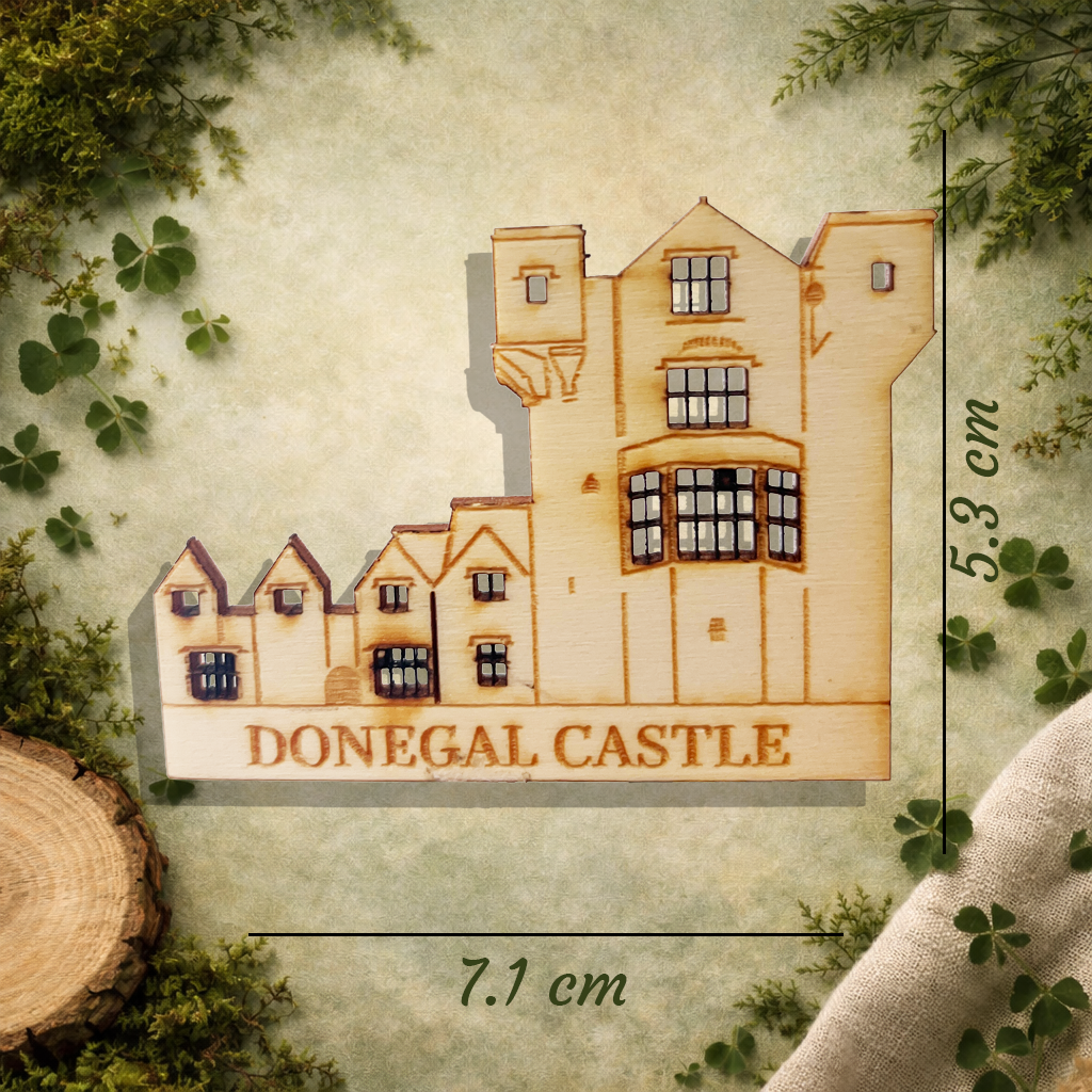 Donegal Castle Wooden Fridge Magnet