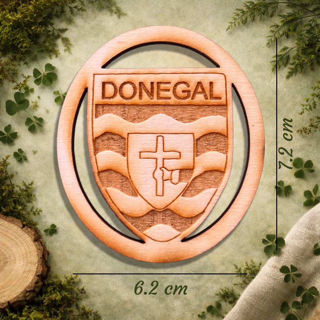 Donegal Crest Wooden Fridge Magnet