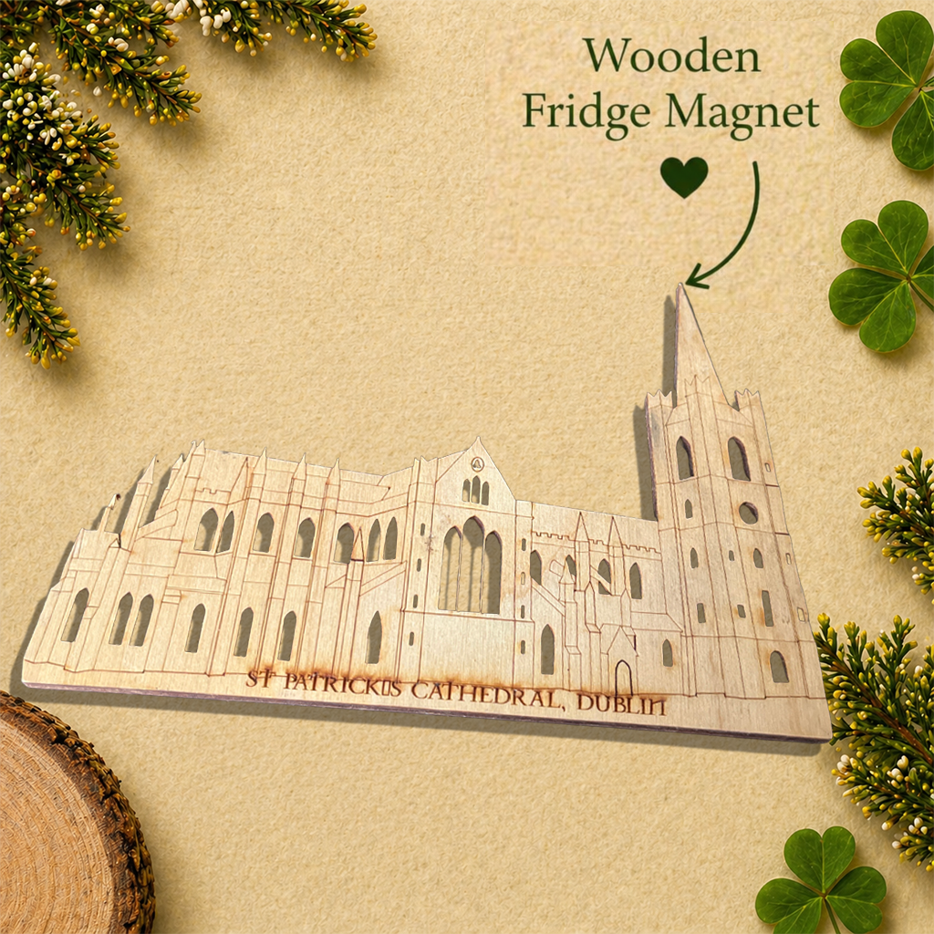 St Patrick’s Cathedral Dublin Wooden Fridge Magnet