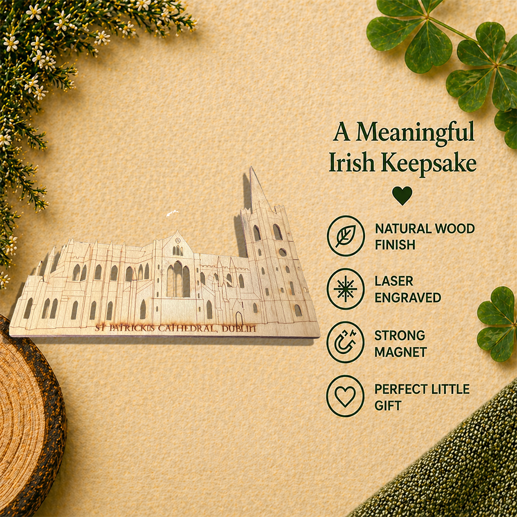St Patrick’s Cathedral Dublin Wooden Fridge Magnet