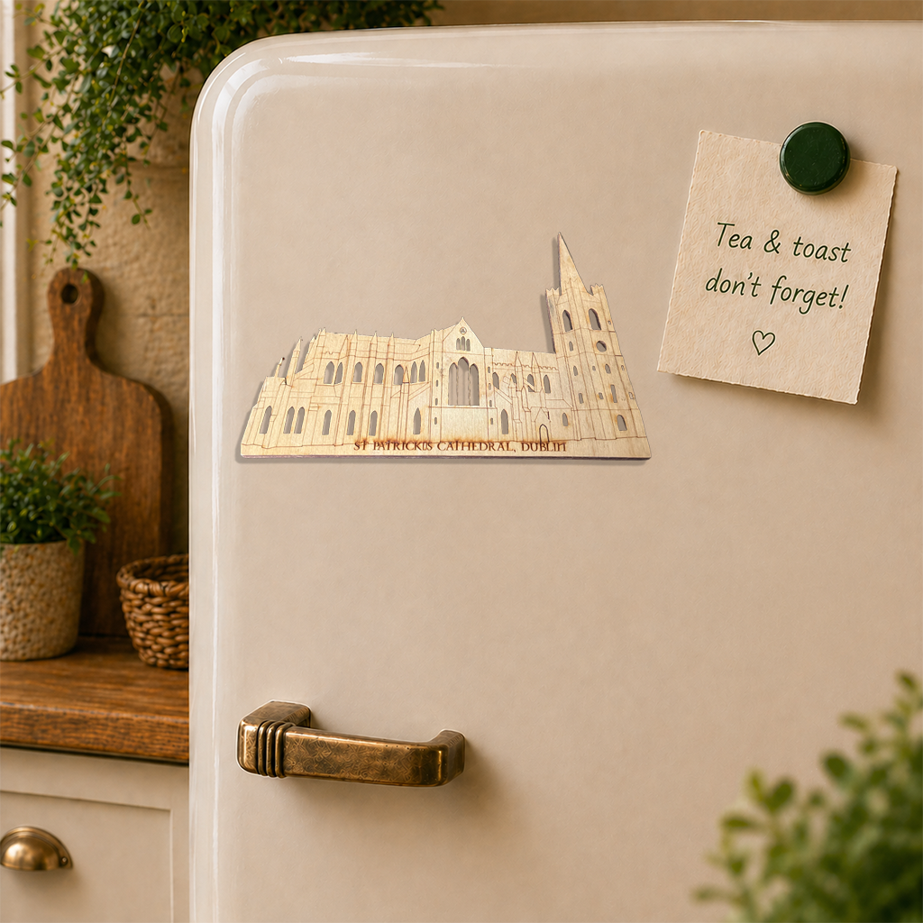 St Patrick’s Cathedral Dublin Wooden Fridge Magnet