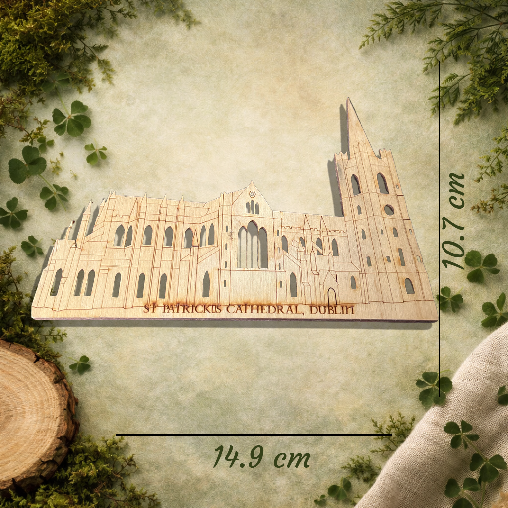 St Patrick’s Cathedral Dublin Wooden Fridge Magnet