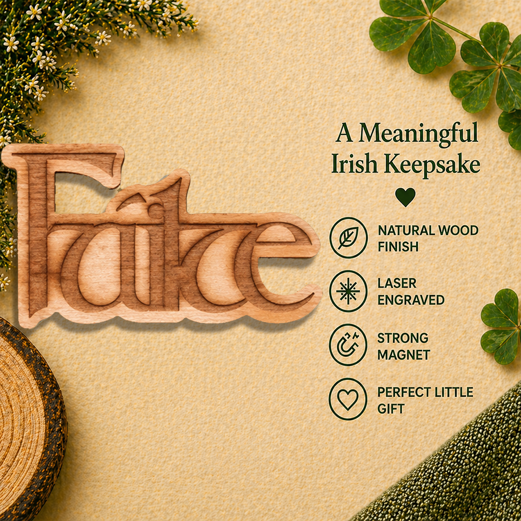 Fáilte Wooden Fridge Magnet