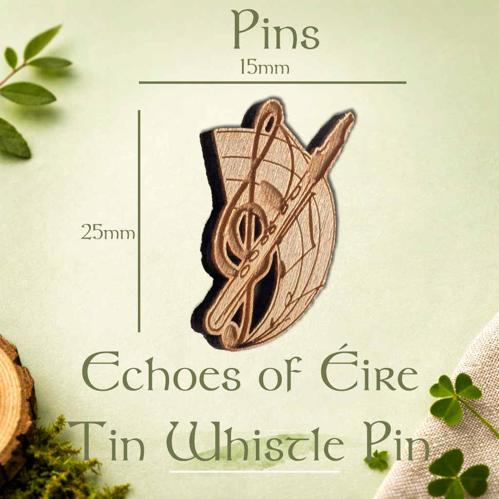 Echoes of Éire Tin Whistle Pin | Irish Music Pin