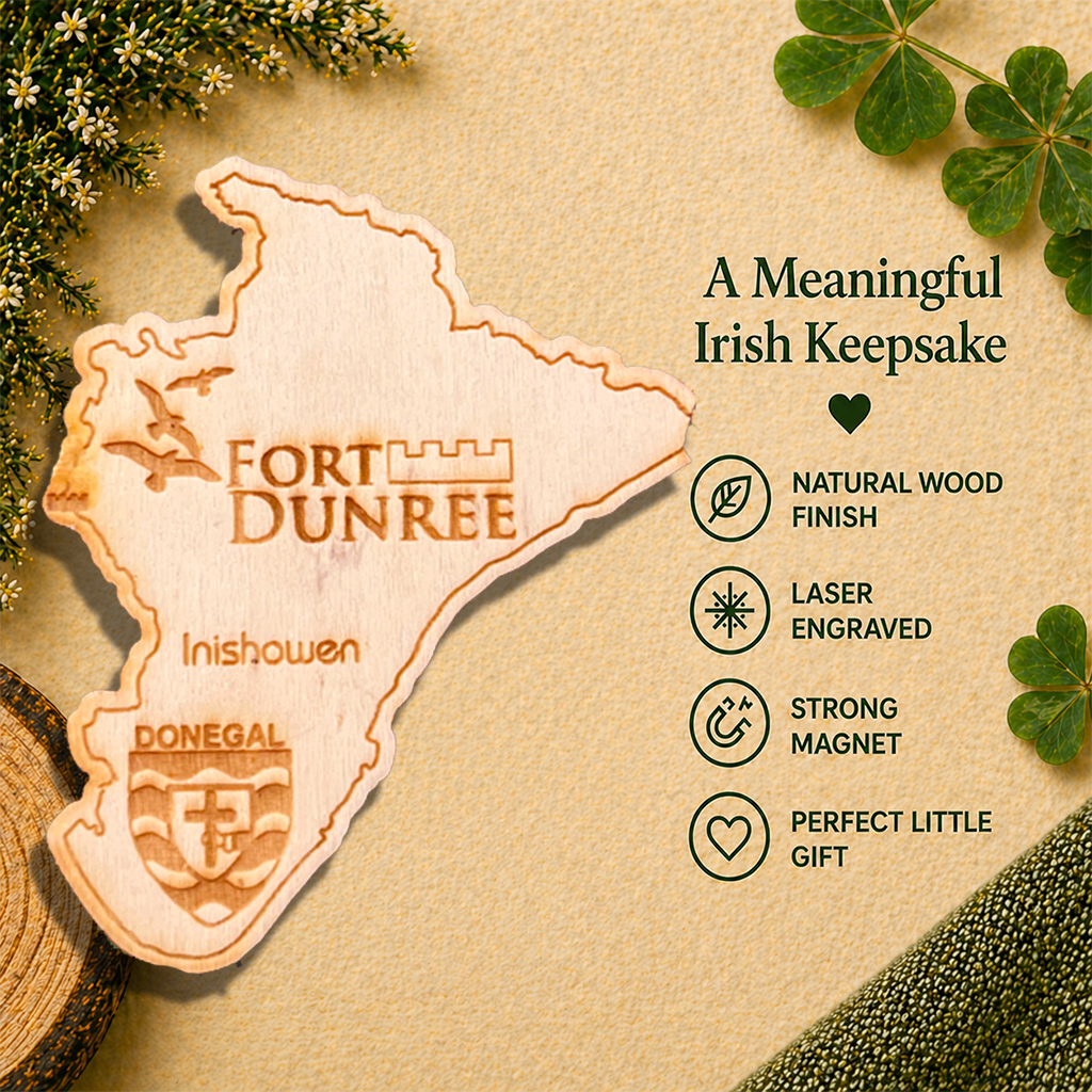 Fort Dunree Wooden Fridge Magnet