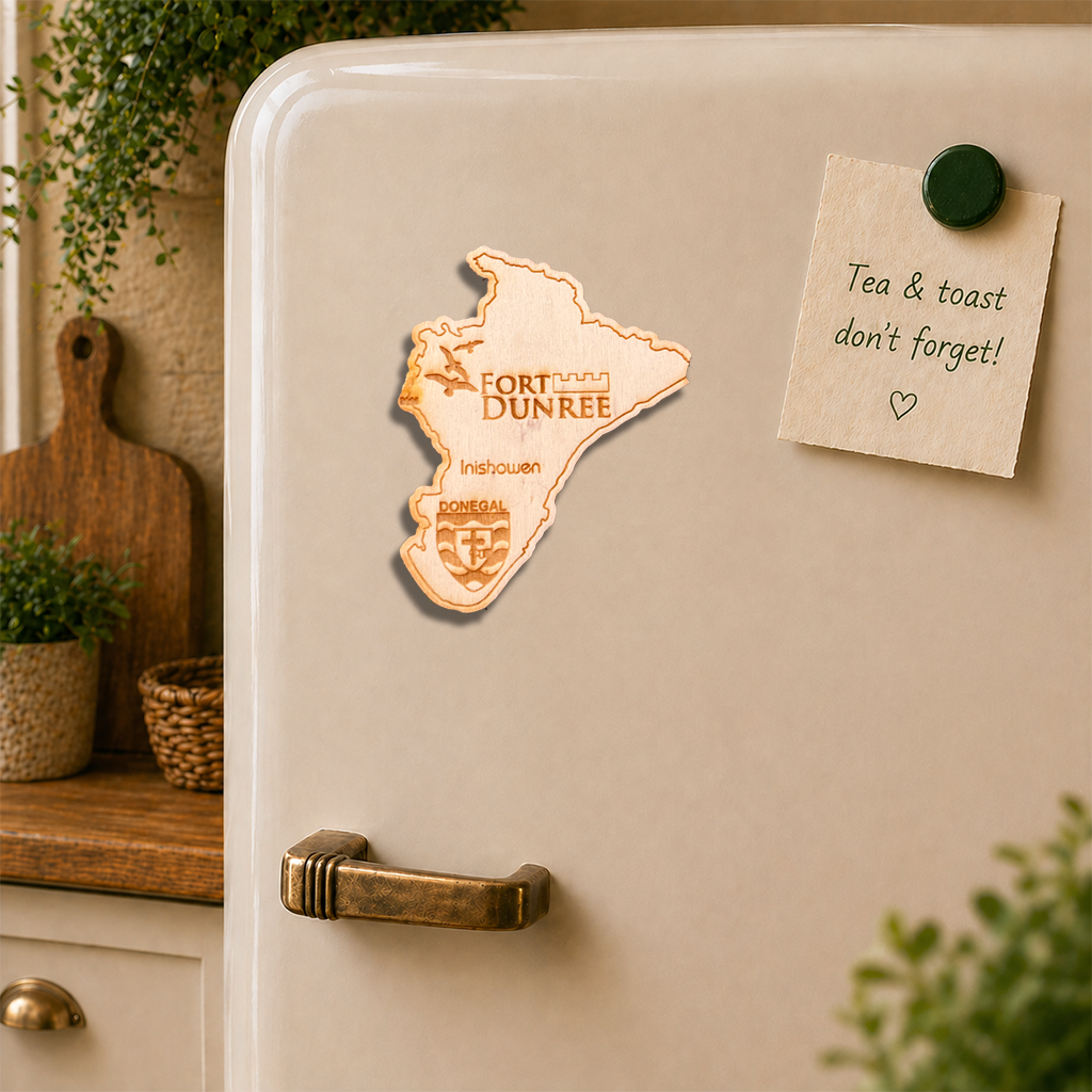 Fort Dunree Wooden Fridge Magnet