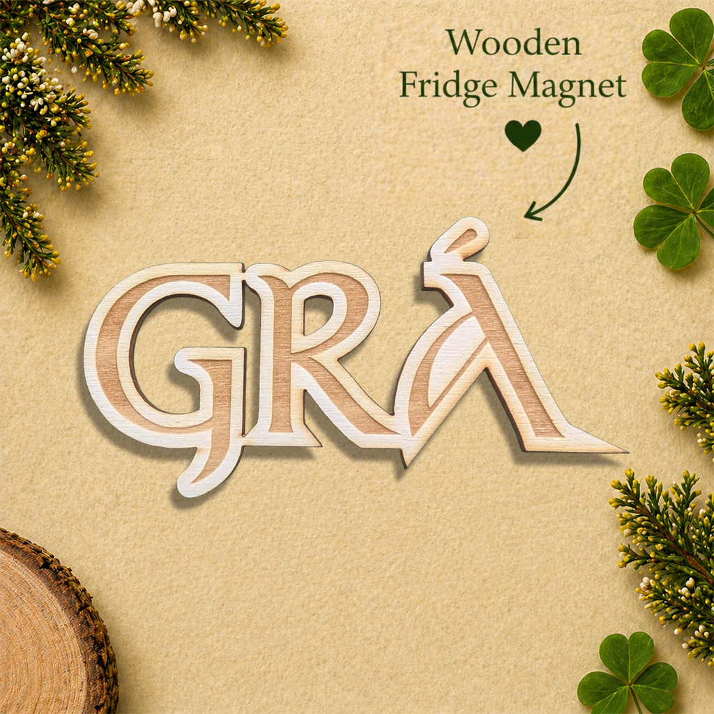 GRÁ wooden fridge magnet