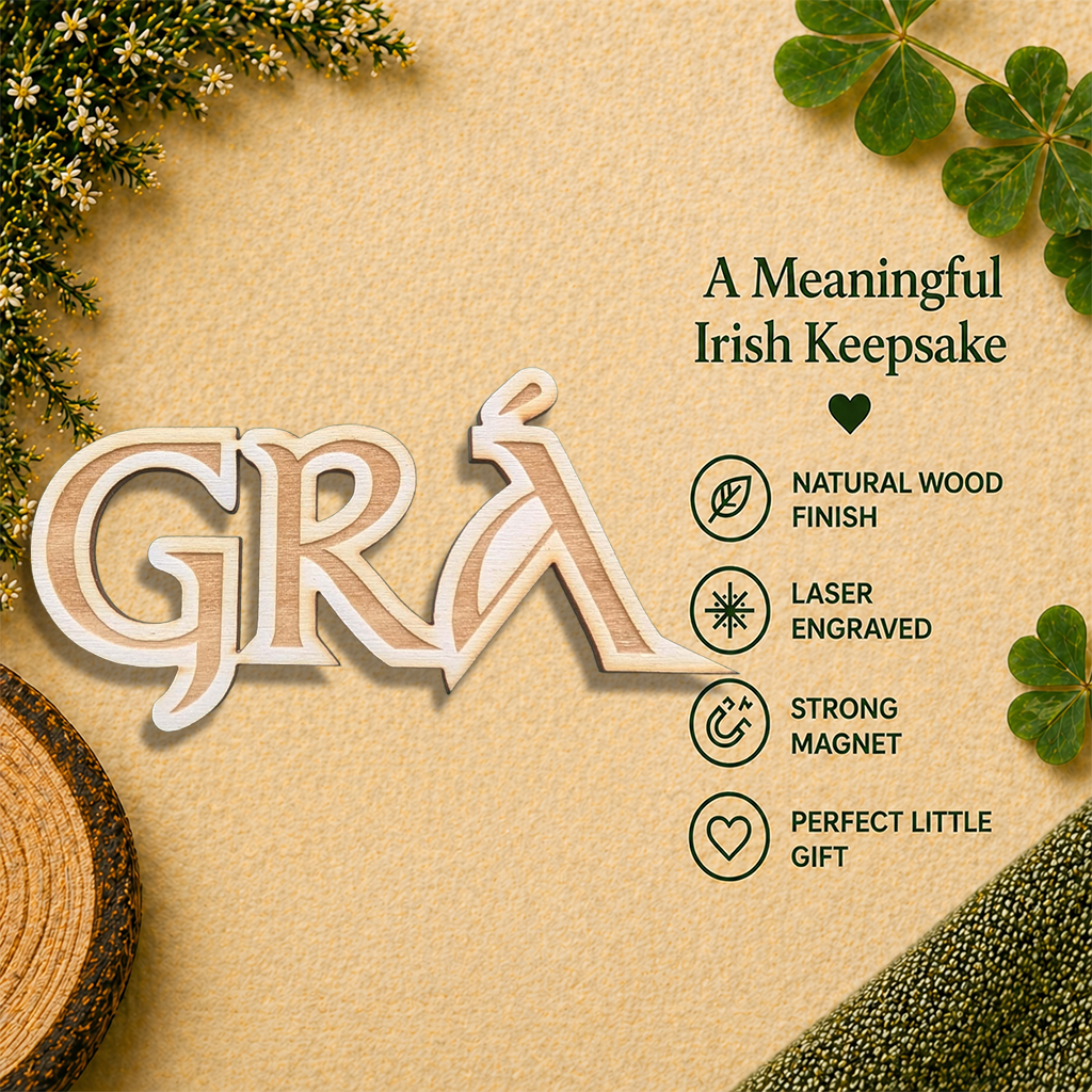 GRÁ wooden fridge magnet