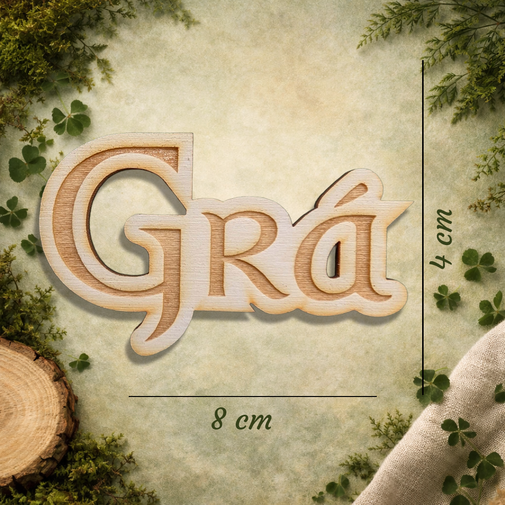 GRÁ wooden fridge magnet