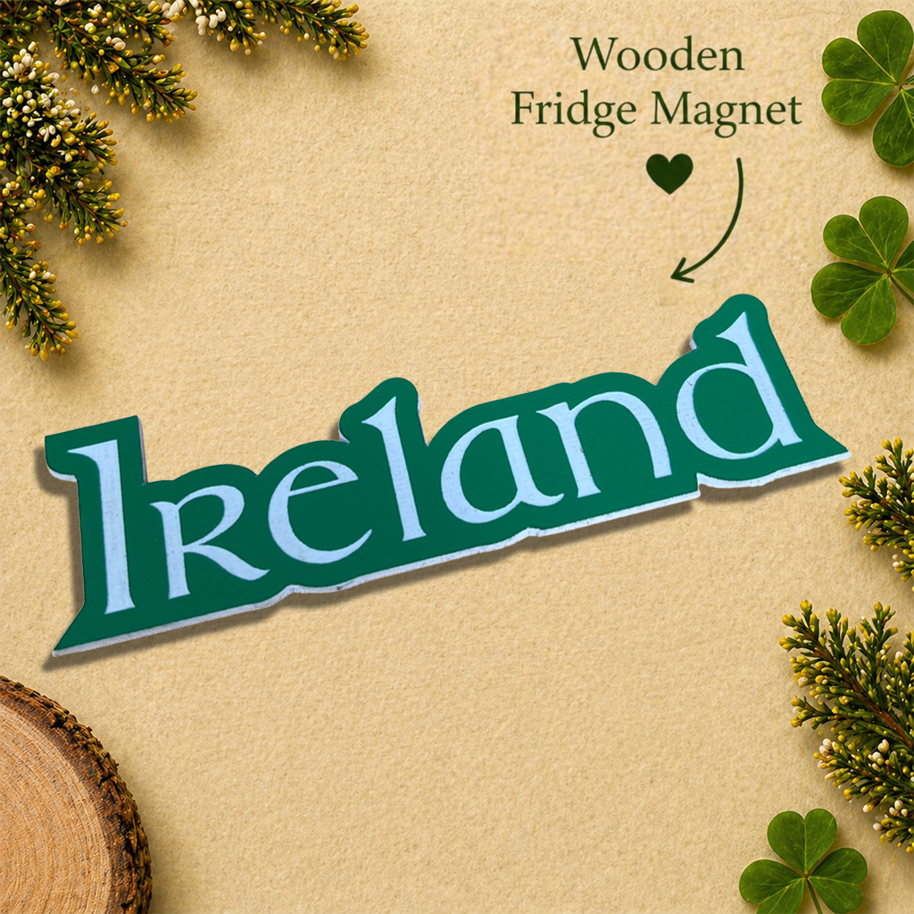 Ireland Wooden Fridge Magnet