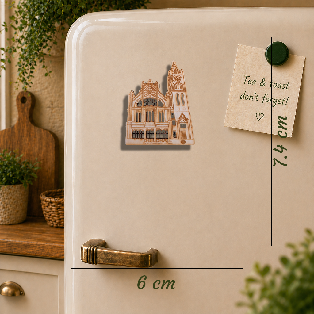 Guildhall Derry Wooden Fridge Magnet