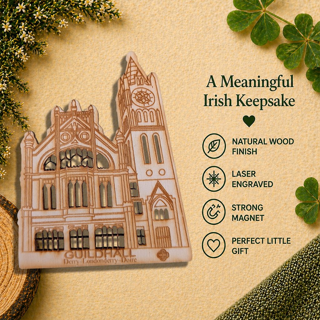 Guildhall Derry Wooden Fridge Magnet