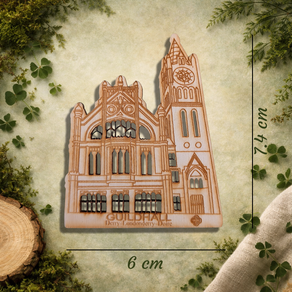 Guildhall Derry Wooden Fridge Magnet