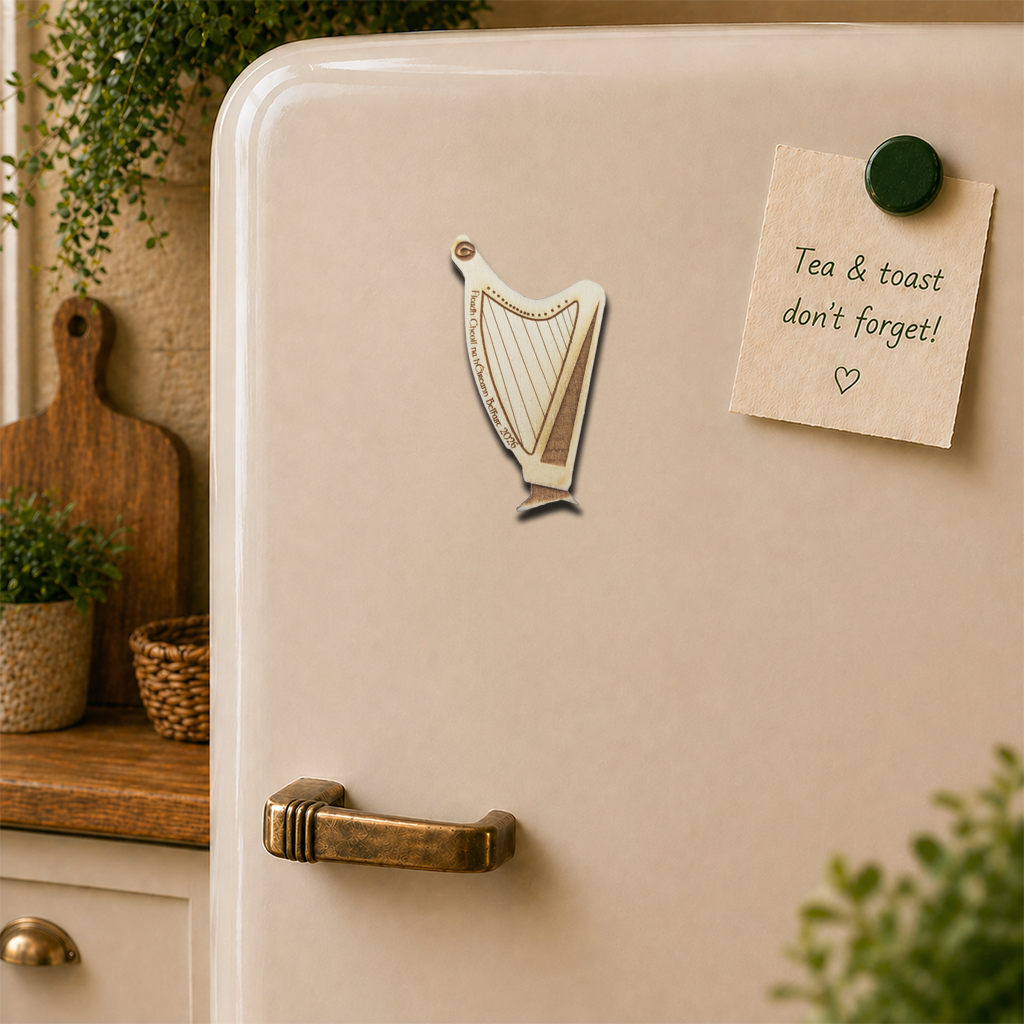 Personalised Comhaltas Fleadh Cheoil Belfast / Béal Feirste Harp fridge magnet