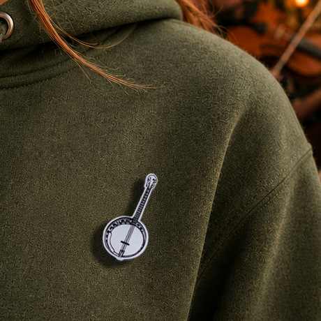 Banjo Lapel Pin | Irish Music Lapel Pin