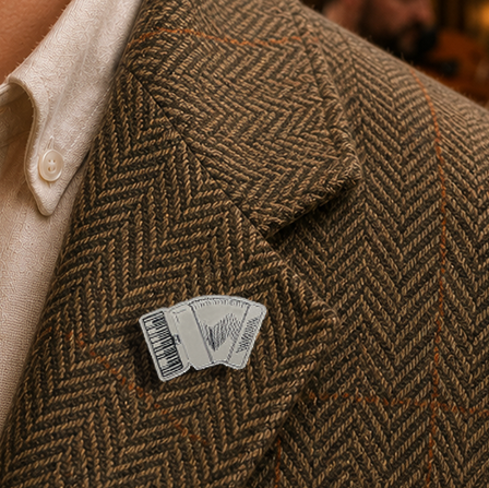 Piano Accordion Lapel pin