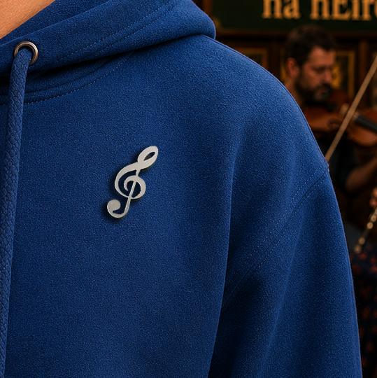Treble Clef Lapel Pin