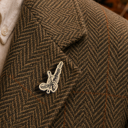 Uilleann Pipes Pin | Irish Music Lapel Pin