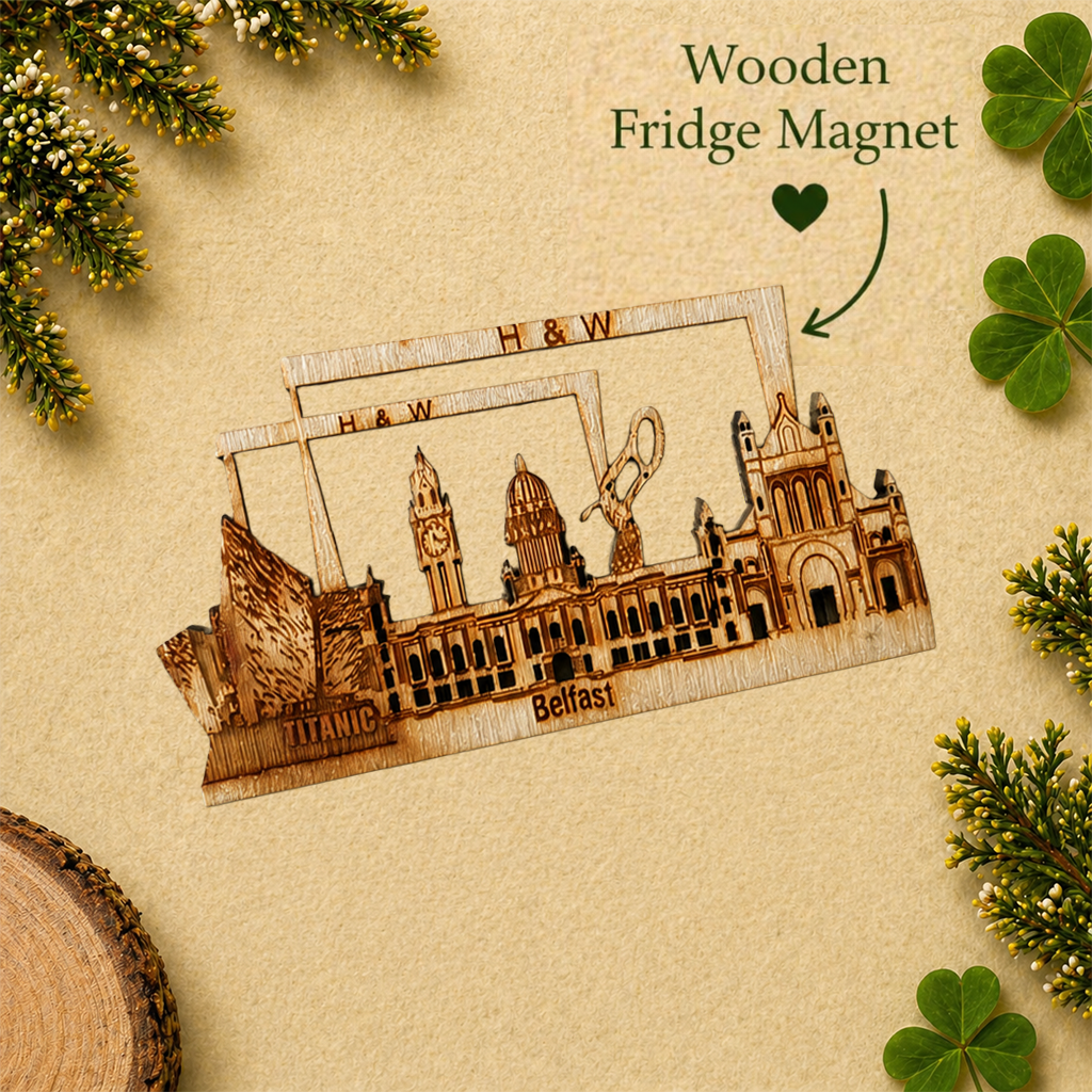 Belfast Wooden Fridge Magnet
