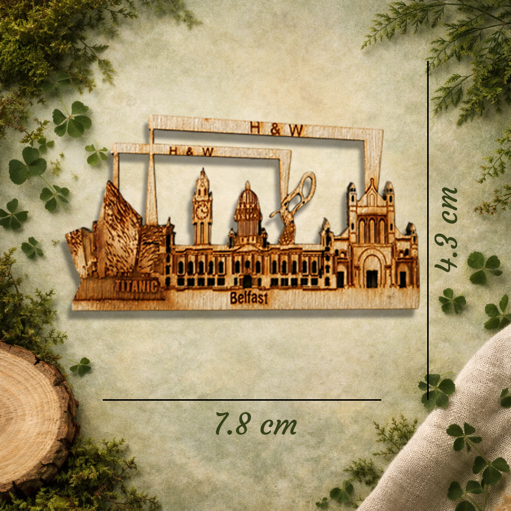 Belfast Wooden Fridge Magnet