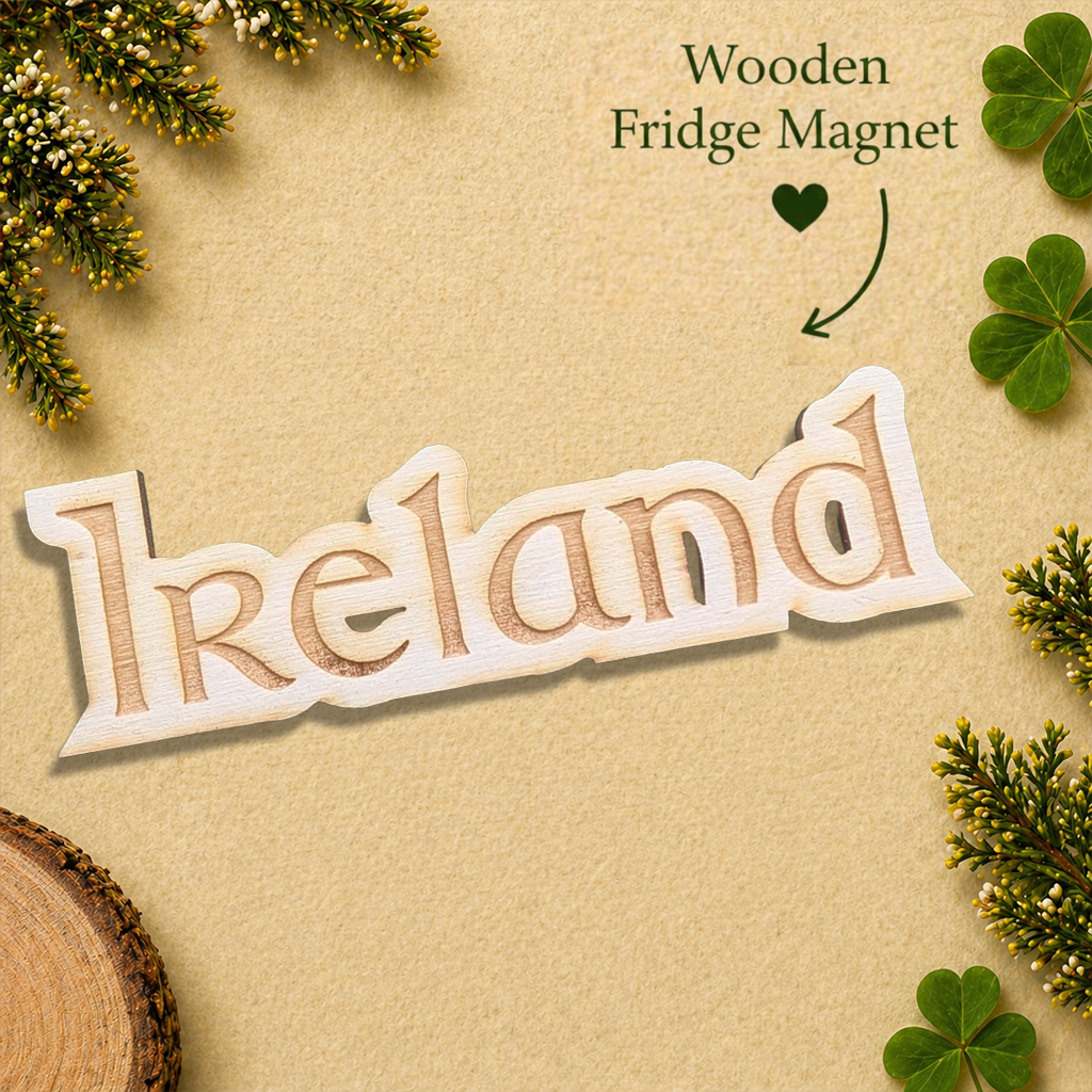 Ireland Wooden Fridge Magnet