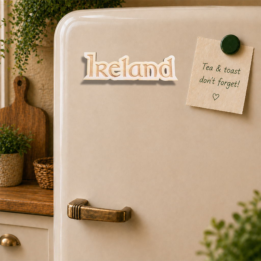 Ireland Wooden Fridge Magnet