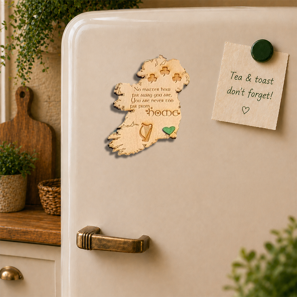 Wexford “Never Too Far From Home” Wooden Fridge Magnet