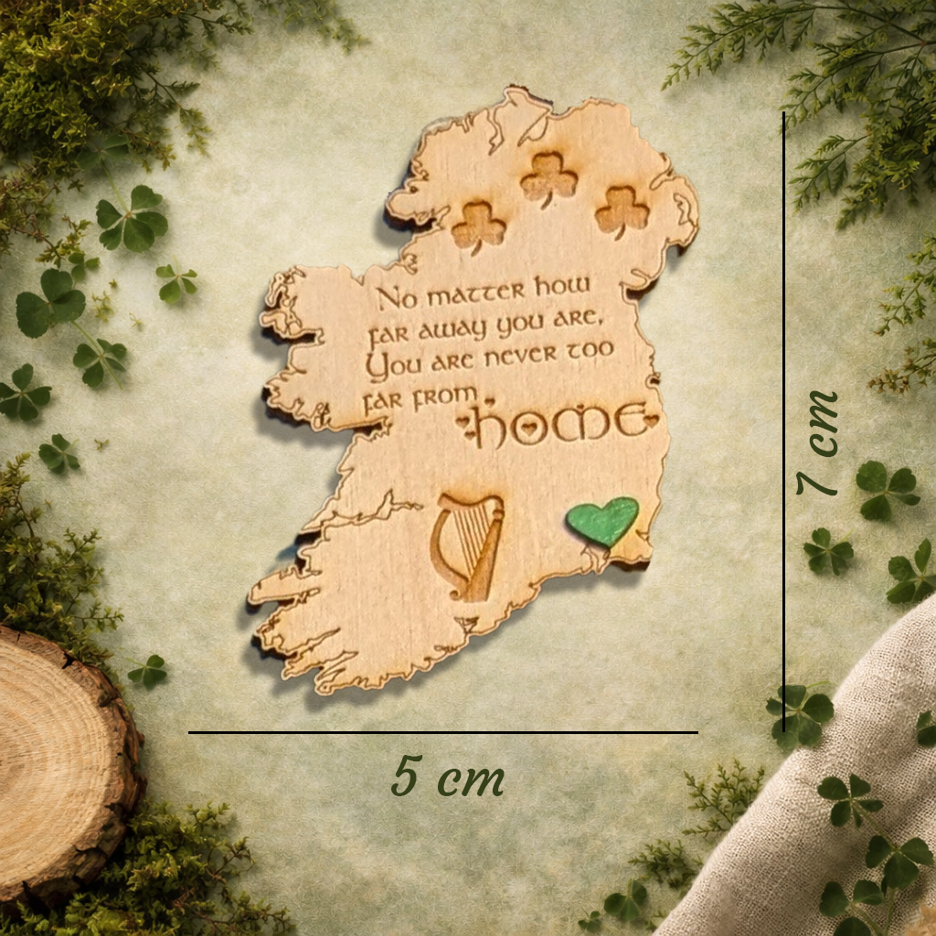 Wexford “Never Too Far From Home” Wooden Fridge Magnet
