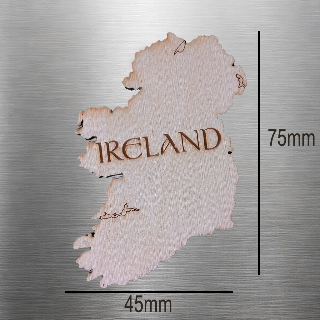 Ireland Map Fridge Magnet.