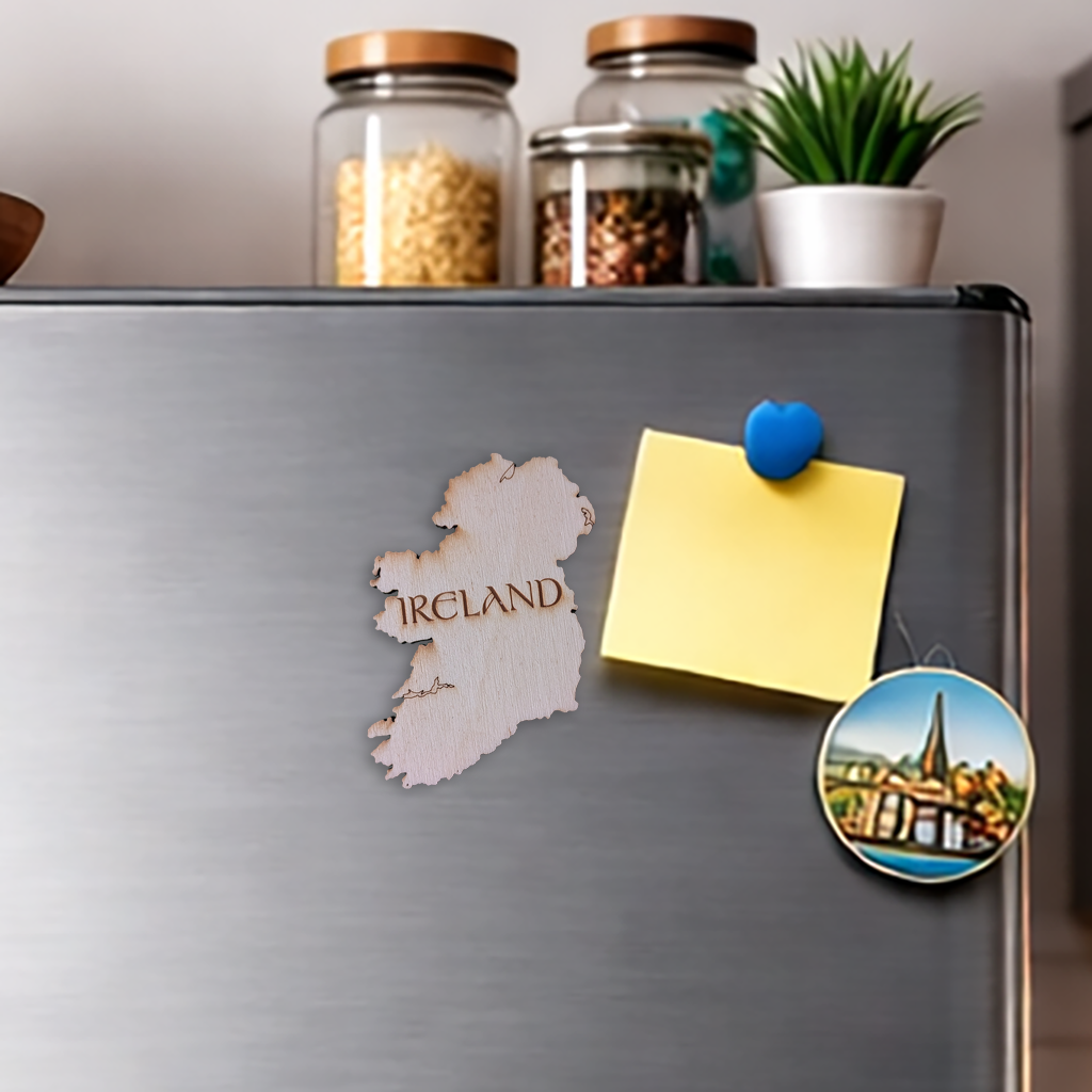 Ireland Map Fridge Magnet.