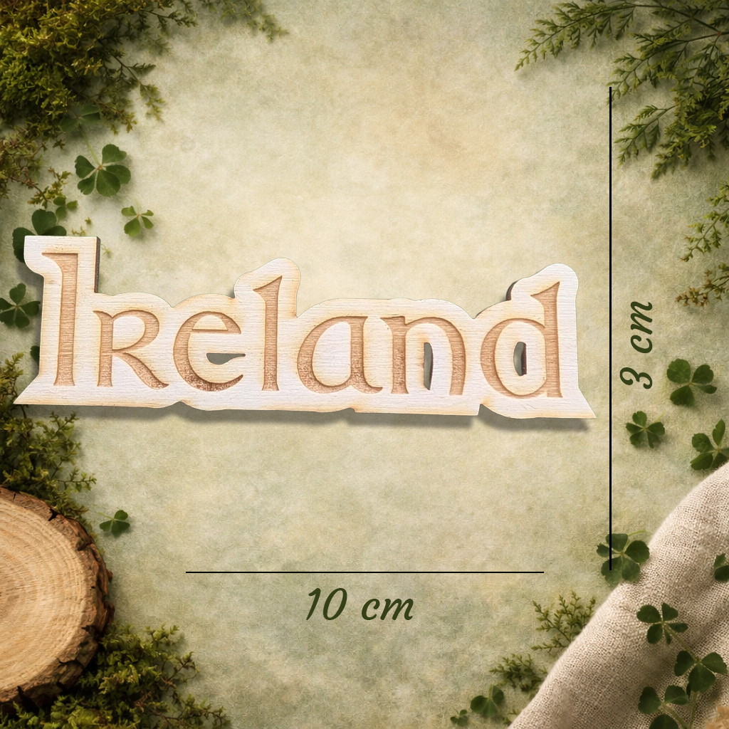 Ireland Wooden Fridge Magnet