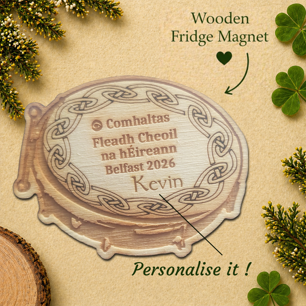 Comhaltas Fleadh Cheoil Bodhrán Fridge Magnet
