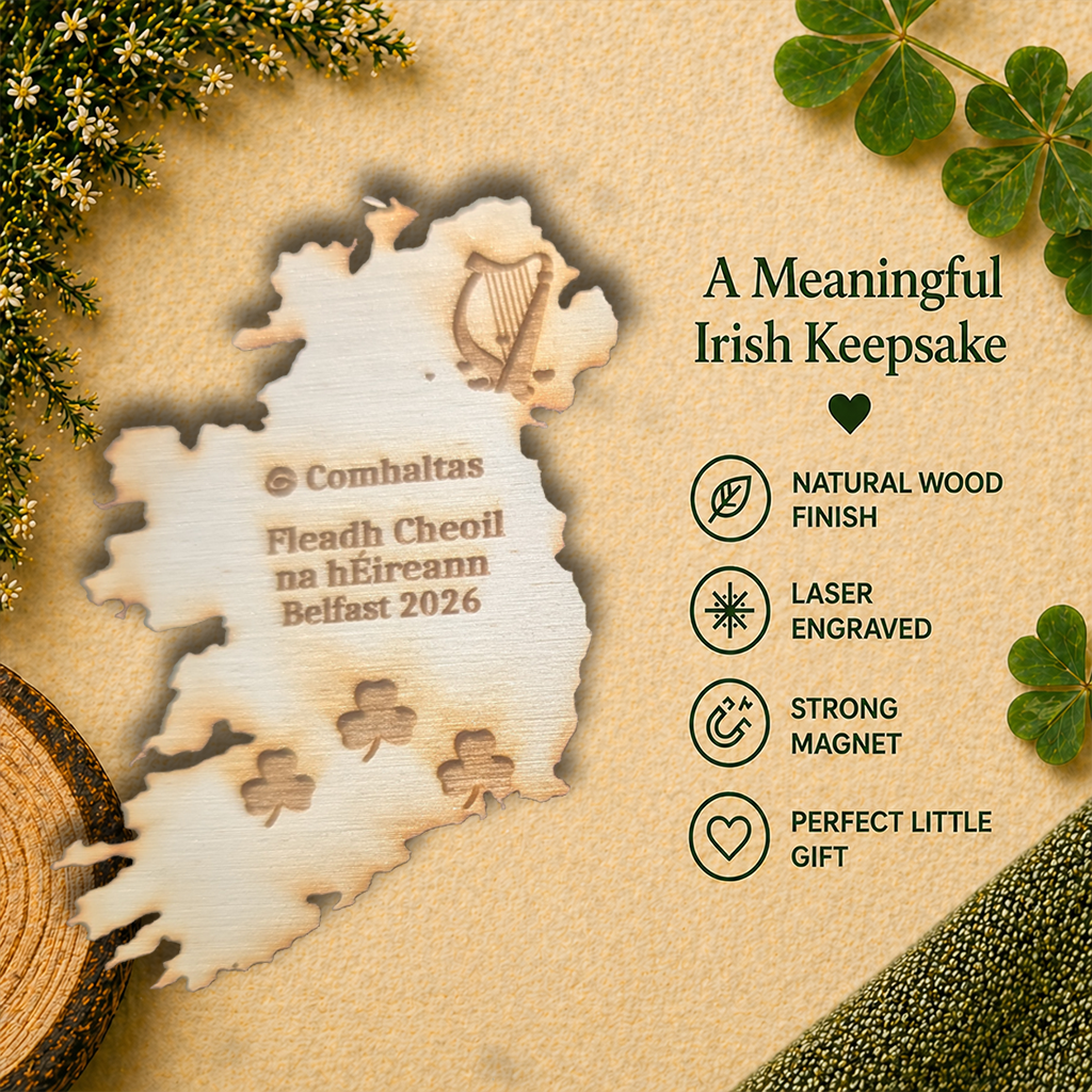 Comhaltas Fleadh Cheoil Ireland Béal Feirste / Belfast Fridge Magnet