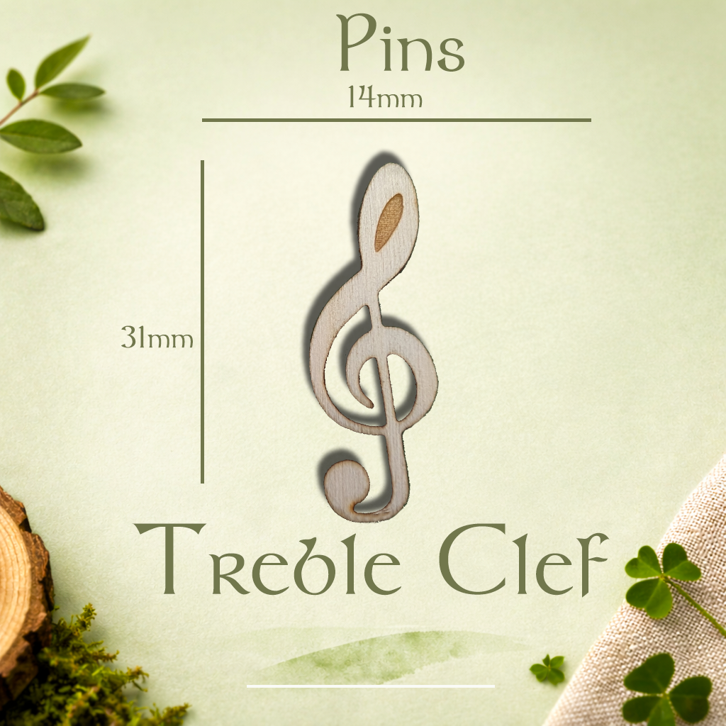 Treble Clef Lapel Pin